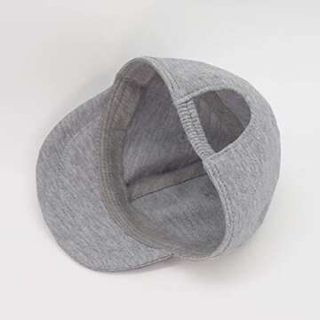 Keepersheep Baby Baseball Cap Infant Sun Hat, Infant Toddler Kids Baseball Cap (6-12 Months, Light Gray)