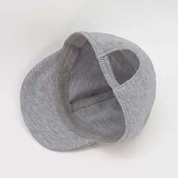 Keepersheep Baby Baseball Cap Infant Sun Hat, Infant Toddler Kids Baseball Cap (6-12 Months, Light Gray)