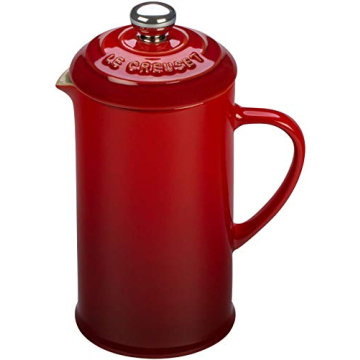 Le Creuset PG8200-0567 Stoneware Petite French Press, 12 oz, Cherry