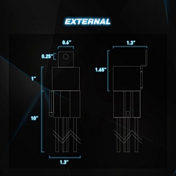 NiLight 50003R Automotive Relay Set with Harness - 5 Pack