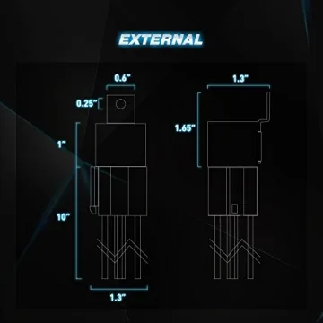 NiLight 50003R Automotive Relay Set with Harness - 5 Pack