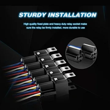 NiLight 50003R Automotive Relay Set with Harness - 5 Pack