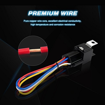 NiLight 50003R Automotive Relay Set with Harness - 5 Pack