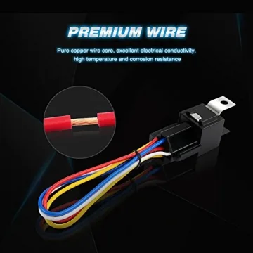 NiLight 50003R Automotive Relay Set with Harness - 5 Pack