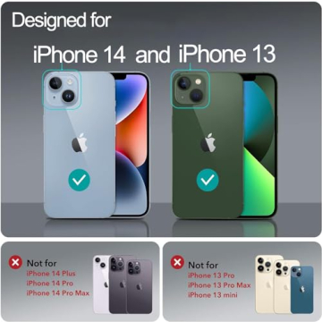 buccilly for iPhone 13 Case & iPhone 14 Case Shiny Black cat Design,Cute Trendy Soft Slim TPU Shockproof Protective Bumper Adorable Phone Cases Cover for Women Girls Aesthetic,iPhone 14/13 6.1"