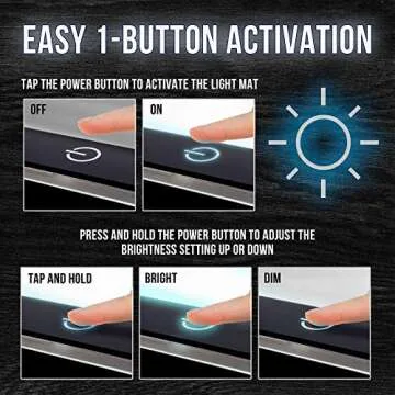 U.S. Art Supply Lightmaster LED Lightbox - Large & Bright