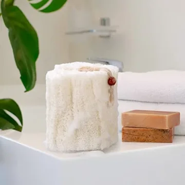BEDELITE Natural Loofah Sponge - Eco-Friendly Bath Scrubbers