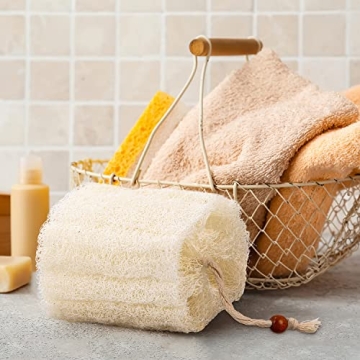 BEDELITE Natural Loofah Sponge - Eco-Friendly Bath Scrubbers