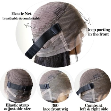 Carrotor 360 Lace Front Wigs Human Hair - Stylish & Natural