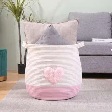 Childishness Ndup Large Cotton Rope Basket for Kids