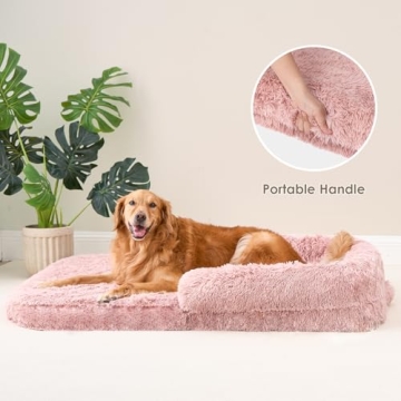 EHEYCIGA XL Dog Bed - Orthopedic Faux Fur Sleeping Couch