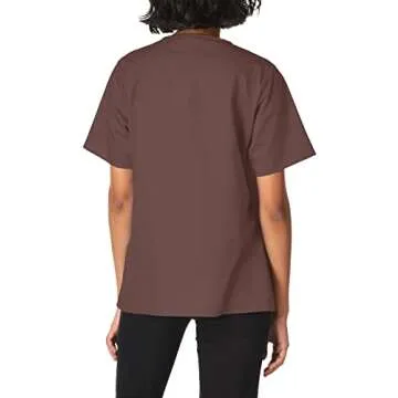 WonderWink Women's Wonderwork Short Sleeve Snap Jacket, Chocolate, Small