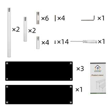 ihomecooker Acrylic Stands for Display,4 Tier Black Cupcakes Perfumes Figurines Display Stand Risers Shelf for Decoration and Organizer