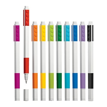 10 Pack LEGO Gel Pens for Kids from IQ Stationery