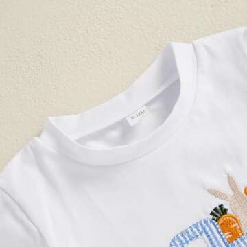 Kavousa Toddler Boy Easter Bunny Outfit - 2 Piece Set