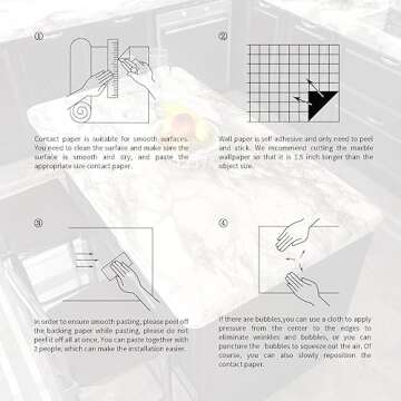 VIOPVERY White Marble Wallpaper Peel and Stick 15.7"x393" White Wall Paper Pull and Stick Contact Paper for Countertops Waterproof Self-Adhesive Marble Contact Paper for Kitchen Desk Cabinet Decor