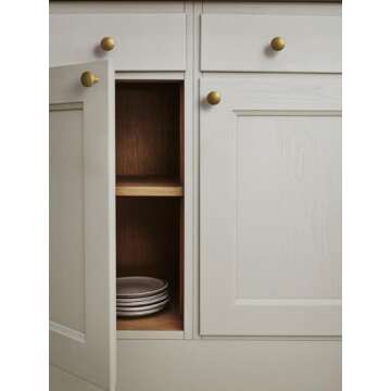 JIASENBAO 2 Pack Antique Brass Cabinet Knobs Classic Vintage Retro Drawer Pulls Kitchen Cupboard Bathroom Dresser Handles Cabinet Hardware Middle