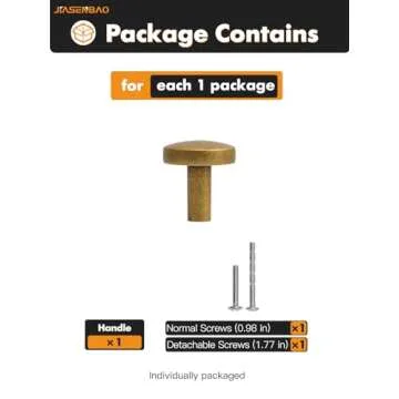 JIASENBAO 2 Pack Antique Brass Cabinet Knobs Classic Vintage Retro Drawer Pulls Kitchen Cupboard Bathroom Dresser Handles Cabinet Hardware Middle