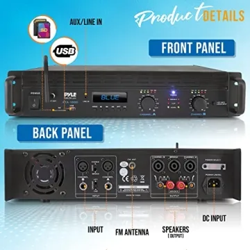 2000W Bluetooth Power Amplifier - PyleUsa Pro Audio