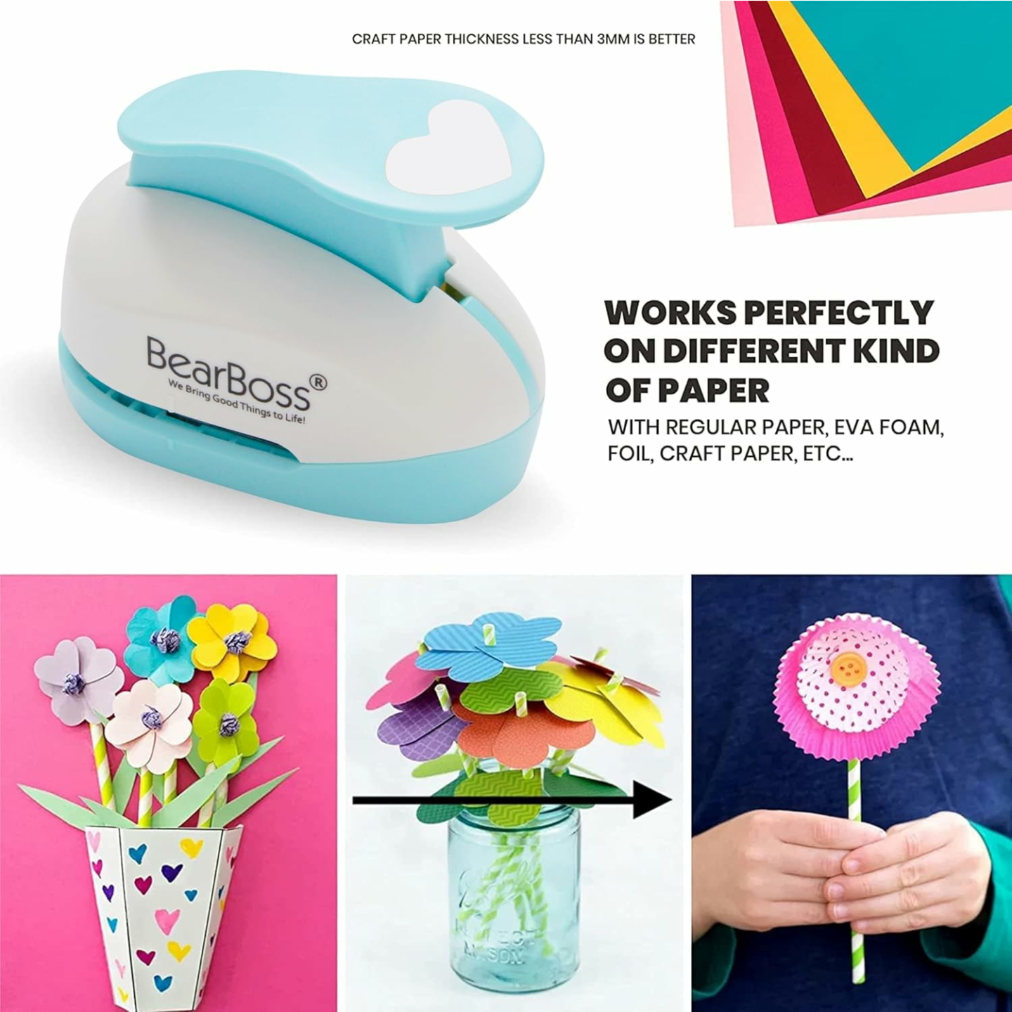 Heart Paper Punch for Easy Scrapbook Crafting