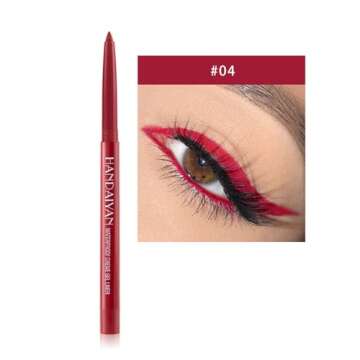 DekRion Eyeliner Pencil - Waterproof, Long-lasting, Colorful Eyeliner Pen