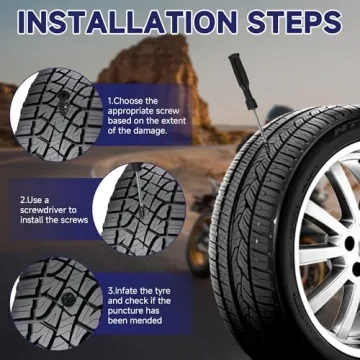 60 Pcs Tire Repair Screws for Quick & Easy Tire Fixes