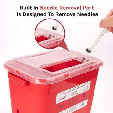 Alcedo 2-Gallon Sharps Container - Safe Disposal Solution