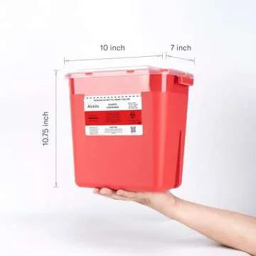 Alcedo 2-Gallon Sharps Container - Safe Disposal Solution