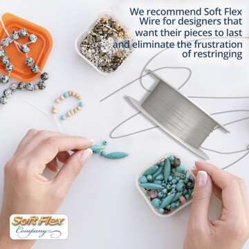 Soft Flex 49 Strand Beading Wire 0.19 Diameter 100 Feet