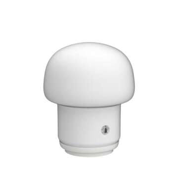 Ikea Glass Table Lamp, White, Pack Of 1 - Led