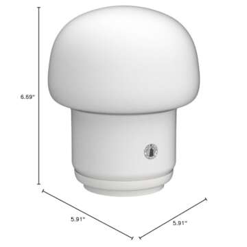 Ikea Glass Table Lamp, White, Pack Of 1 - Led