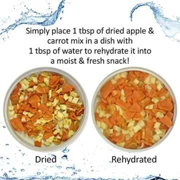 Hedgehog Treat Variety Pack - Healthy Natural Treat Assortment - Dried Mealworms, Dried Black Soldier Fly Larvae, Dried Crickets, Dried Apples & Carrots - Sampler Variety Value Package