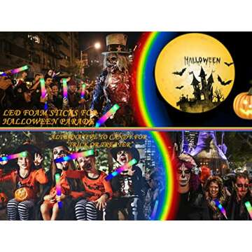 16" Foam Glow Sticks, 50 PCS, A Hit As Christmas Party Favors for Crazy Teen 12+: Durable & Reusable...