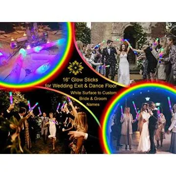 Durable Glow Sticks for Safe Party Fun 16" Foam Light Up