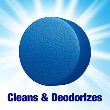 Bowl Fresh Blue plus Borax Automatic Toilet Bowl Cleaner Tablets, Toilet Freshener Tablets with Borax, 2 Count