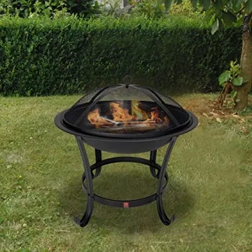FireBeauty Heavy Duty Outdoor Fire Pit - BBQ Grill Accessory