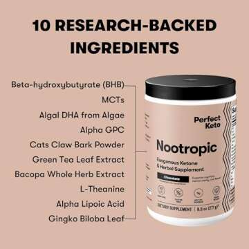 Perfect Keto Nootropic: Caffeine-Free Focus Supplement