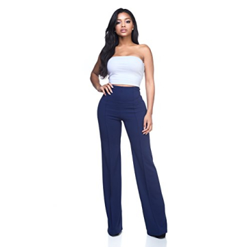 J2 Love Women's High Waist Bell Bottom Flare Pants