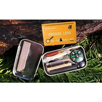 Fresnel 4X Magnifier - Compact Pocket Ruler 10 Pack