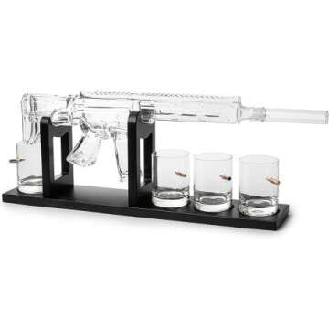 AR15 Whiskey Decanter Set with Glasses - Limited Edition