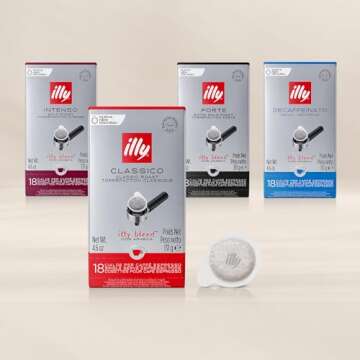 illy E.S.E. Coffee - Single-Serve Coffee Capsules & Pods – Classico Decaf Roast - Notes Of Caramel, Orange Blossom & Jasmine - For E.S.E Coffee Machines - Extraordinary Aroma & Body – 18 Count