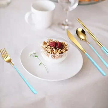 Stylish AARAINBOW 6-Piece Stainless Steel Flatware Set