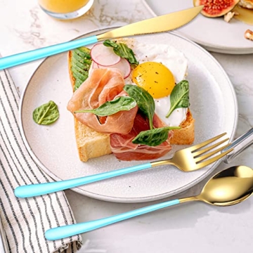 Stylish AARAINBOW 6-Piece Stainless Steel Flatware Set