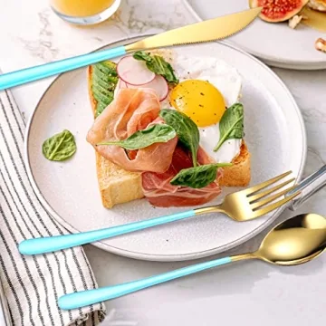 Stylish AARAINBOW 6-Piece Stainless Steel Flatware Set