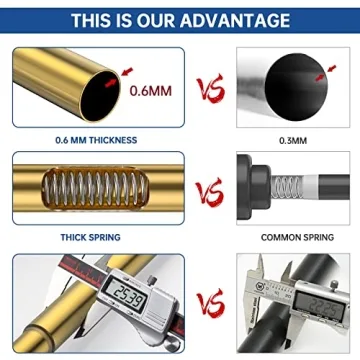 EBOATOP Tension Shower Rod - Durable & Elegant Design