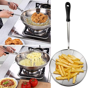 Stainless Steel Spider Strainer for Cooking and Frying