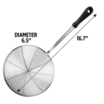 Stainless Steel Spider Strainer for Cooking and Frying