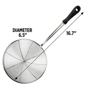 Stainless Steel Spider Strainer for Cooking and Frying