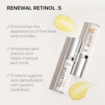 ALASTIN Skincare Skin Renewal Retinol Face Serum (.5 Strength, 1.0 oz) | Anti-Aging, Diminishes Fine...