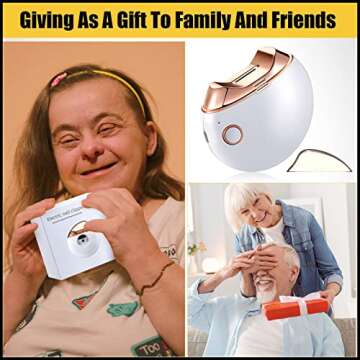 Minatee Automatic Nail Clipper, Electric Nail Clippers Safety Fingernail Cutter Nail Trimmer Scissors Gift for Caregivers, Elderly, Adults, Children, Care Communities(White)